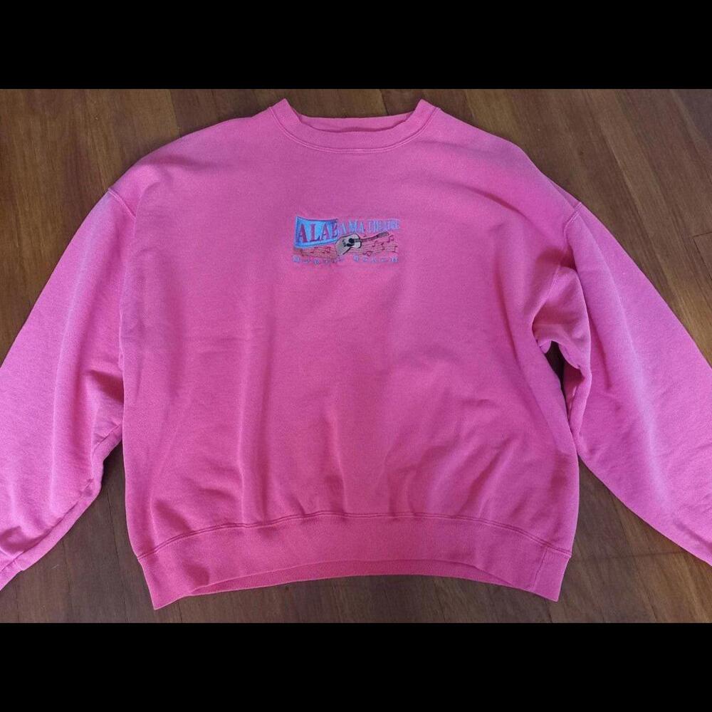 Pink 90's or Early 2000's Sweatshirt XL